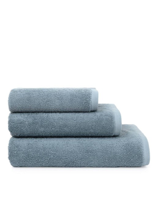 Olivier Desforges Ma Douce badlaken - 600 gr/m2 - 70 x 140 cm - detail 2 staalblauw