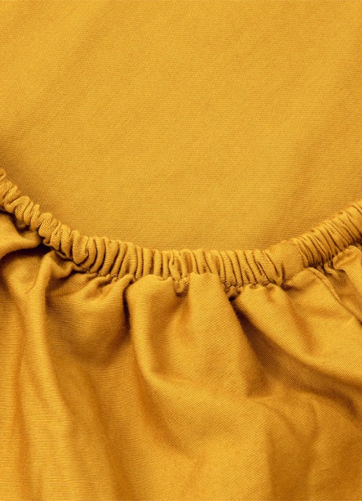 Olivier Desforges PALERME  Gold        Fitted sh - detail 3 okergeel