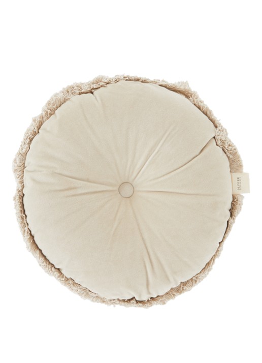 Olivier Desforges Romulus sierkussen Ø45 cm - voorkant 3 creme