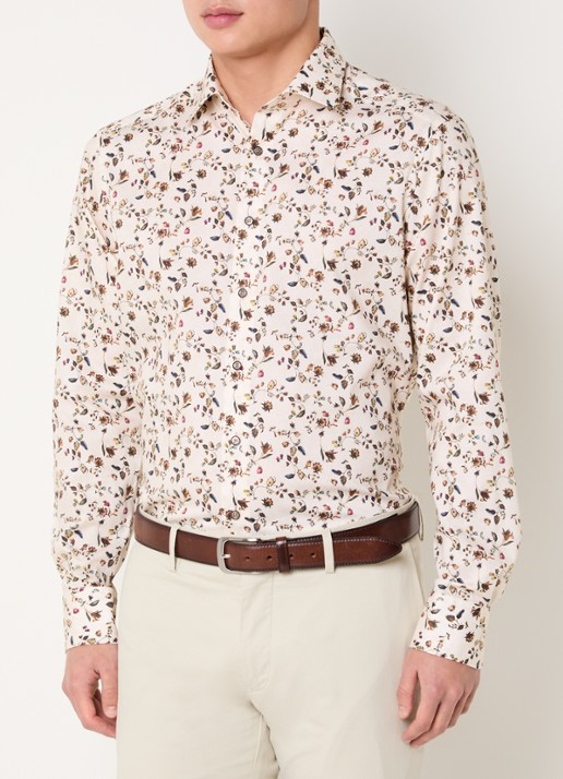 Olymp Luxor regular fit overhemd met bloemenprint