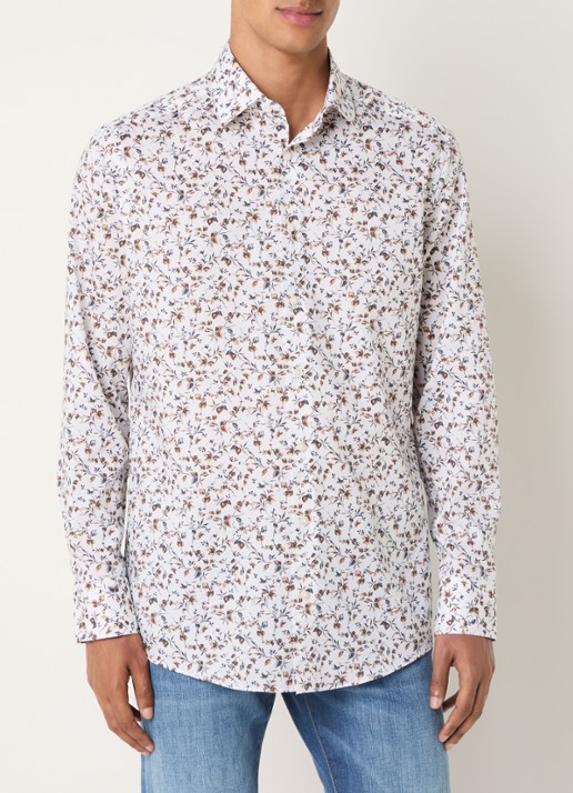 Olymp Luxor regular fit overhemd met bloemenprint