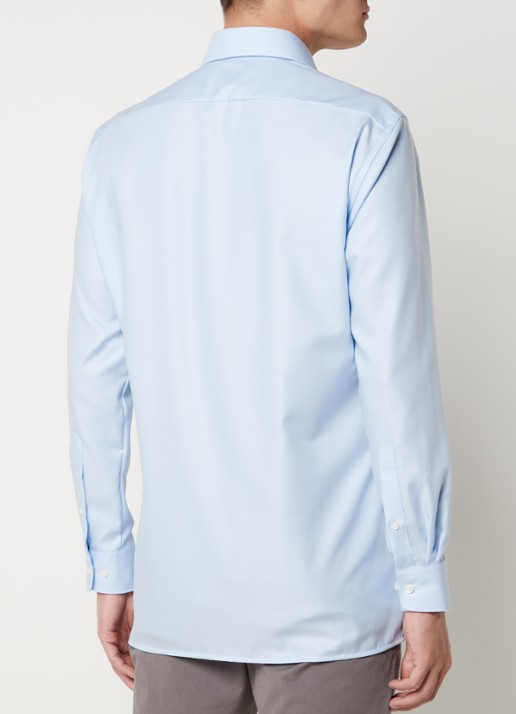 Olymp Modern fit overhemd met borstzak - achterkant 3 lichtblauw