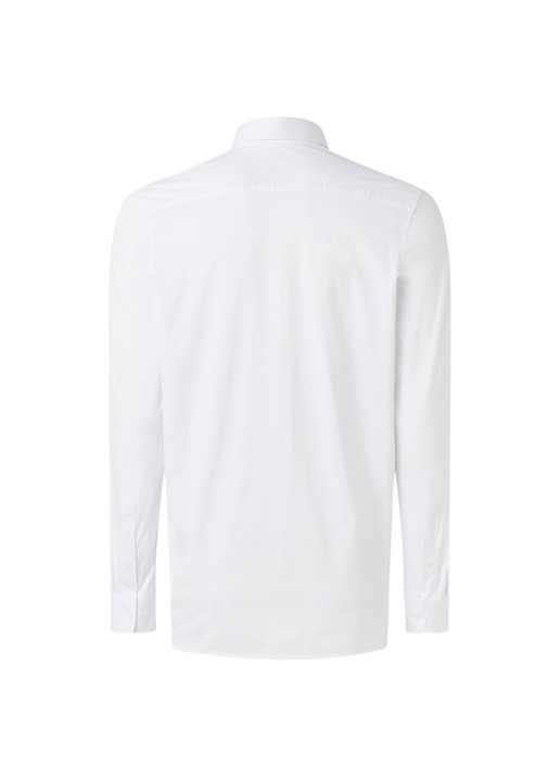 Olymp Regular fit overhemd van jersey - achterkant wit