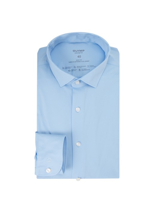 Olymp Slim fit overhemd met cut away kraag - voorkant 4 lichtblauw