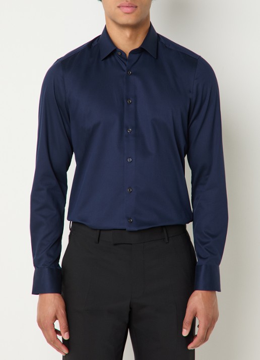 Olymp Slim fit overhemd met kent kraag