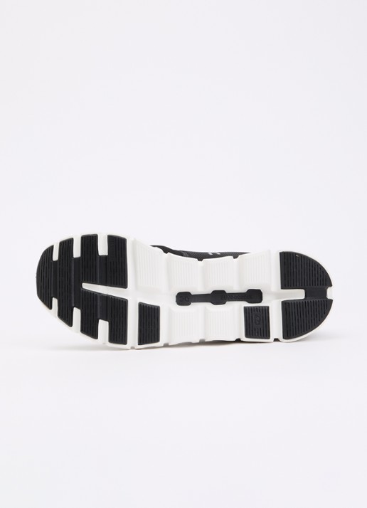 On Cloud 6 sneaker met gebreid bovenwerk - detail 4 zwart