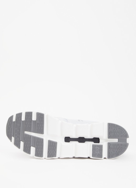 On Cloud 6 sneaker met gebreid bovenwerk - detail 3 wit
