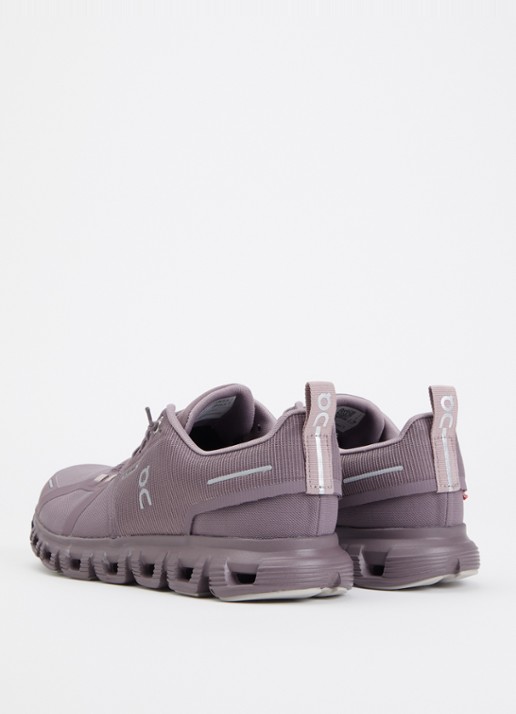 On Cloud 6 sneaker met logo - achterkant 5 lavendel