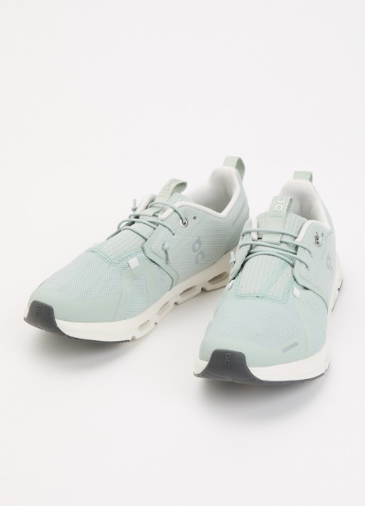 On Cloud Sky sneaker met gebreid bovenwerk - voorkant 4 mint