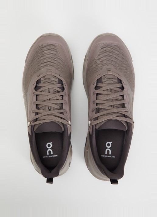 On Cloudhorizon 2 sneaker van mesh - detail 3 aubergine