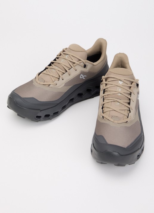 On Cloudhorizon 2 WP sneaker met gebreid bovenwerk en logo - detail 2 zand