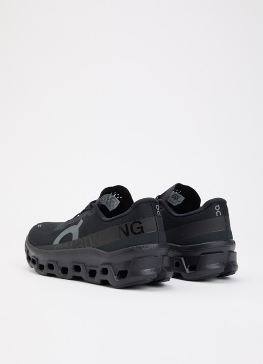 On Cloudmonster sneaker van mesh met logo - achterkant 5 zwart