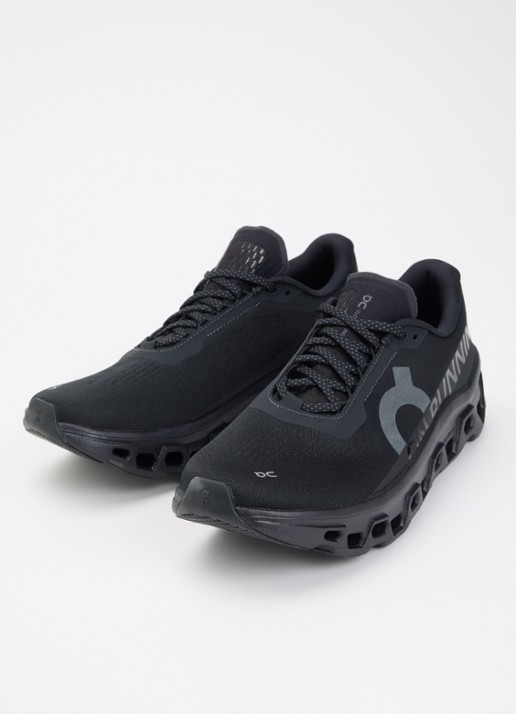 On Cloudmonster sneaker van mesh met logo - detail 2 zwart