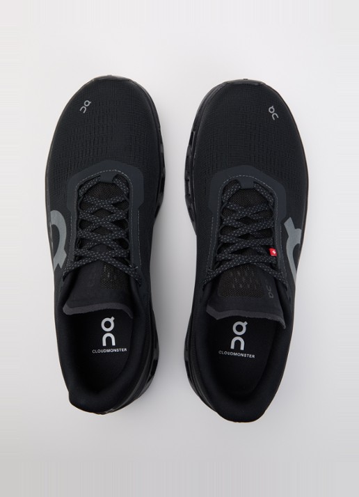 On Cloudmonster sneaker van mesh met logo - detail 3 zwart