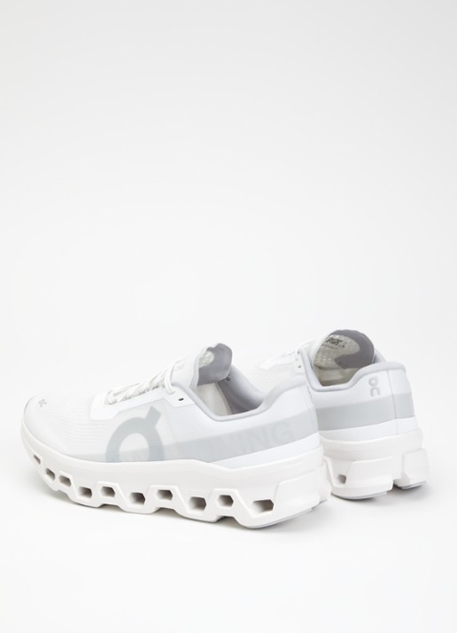 On Cloudmonster sneaker van mesh met logo - achterkant 5 wit