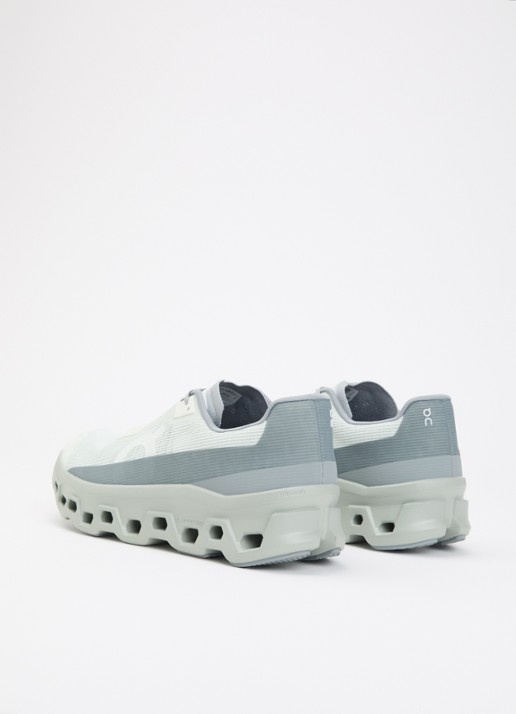 On Cloudmonster Void sneaker van mesh met logo - achterkant 4 mint