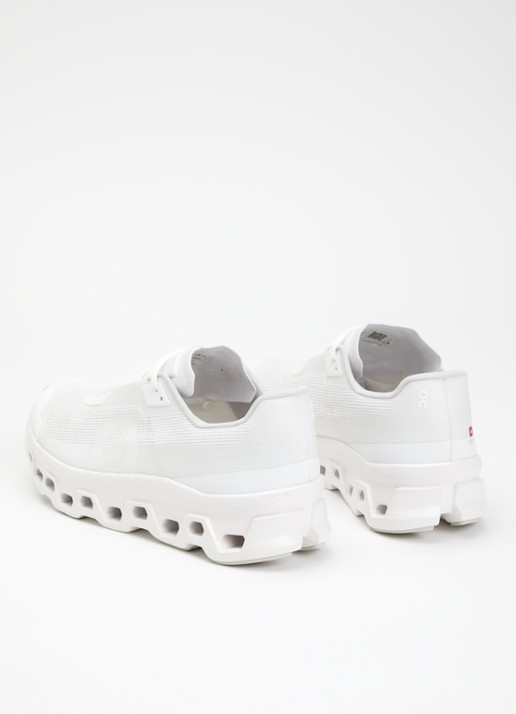 On Cloudmonster Void sneaker van mesh met logo - achterkant 2 wit