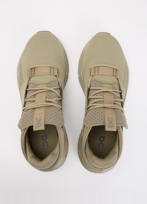 On Cloudnova 2 sneaker met logo - detail 3 bronsgroen