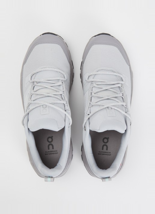 On Cloudrock sneaker met gebreid bovenwerk en logo - detail 3 grijs