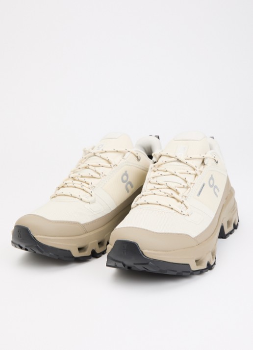 On Cloudrock sneaker met gebreid bovenwerk en logo - detail 2 vanillegeel