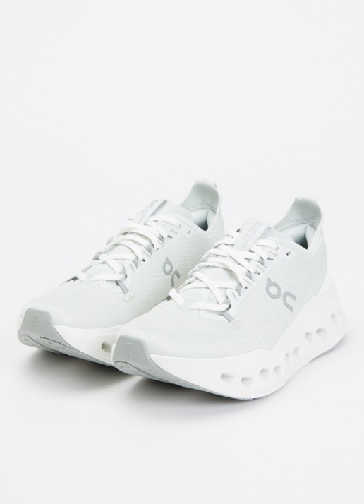 On Cloudsurfer Max sneaker van mesh met logo - detail 3 lindegroen