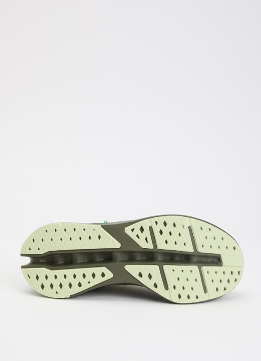 On Cloudsurfer Max sportschoen met gebreid bovenwerk - detail 3 olijfgroen