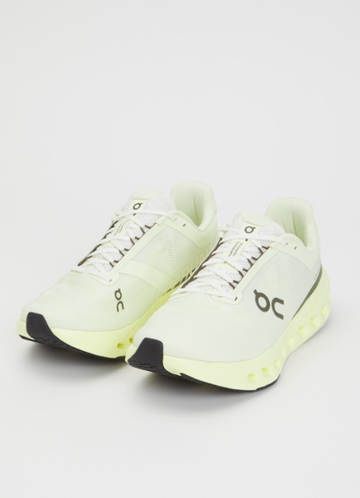 On Cloudsurfer Next sneaker van mesh met logo - detail 3 neongeel
