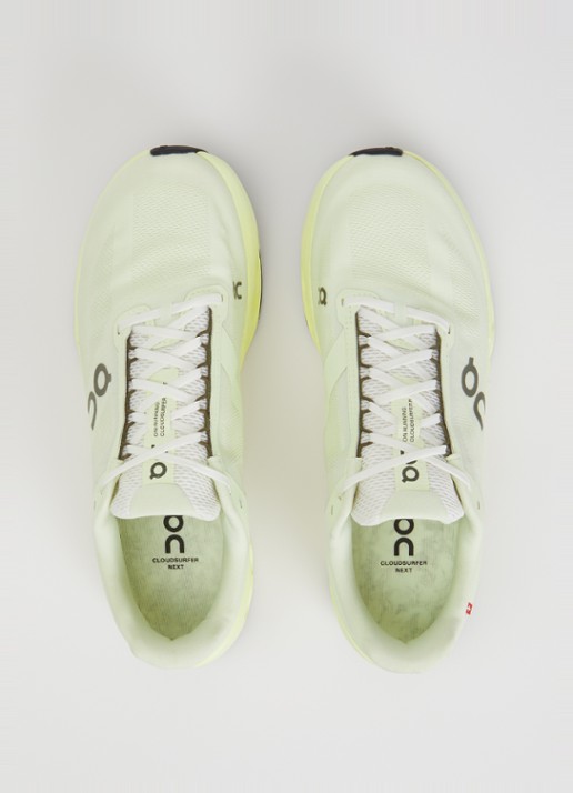 On Cloudsurfer Next sneaker van mesh met logo - detail 4 neongeel
