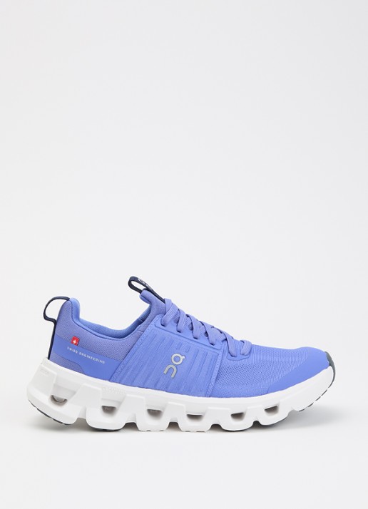 On Cloudswift Youth sneaker met details van mesh - voorkant lavendel