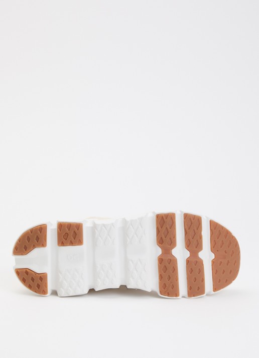 On Cloudswift Youth sneaker met details van mesh - detail beige