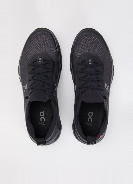 On Cloudtilt Moon sneaker met gebreid bovenwerk - detail 3 zwart