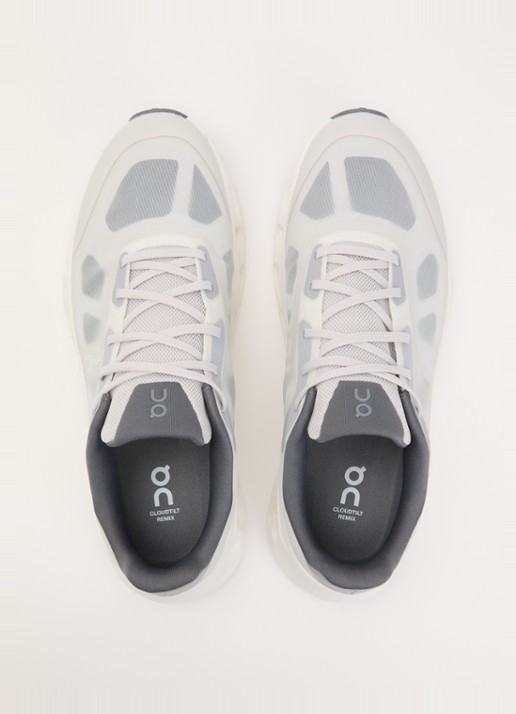 On Cloudtilt Remix sneaker van mesh met logo - detail 4 lichtgrijs