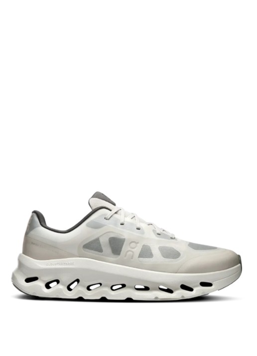 On Cloudtilt Remix sneaker van mesh met logo - voorkant lichtgrijs