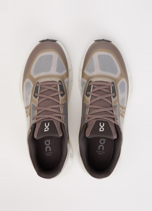 On Cloudtilt Remix sneaker van mesh met logo - detail 2 taupe