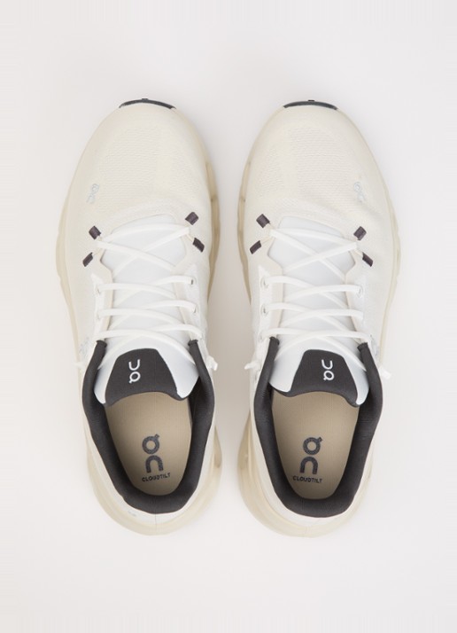 On Cloudtilt sneaker met gebreid bovenwerk en logo - detail 2 creme