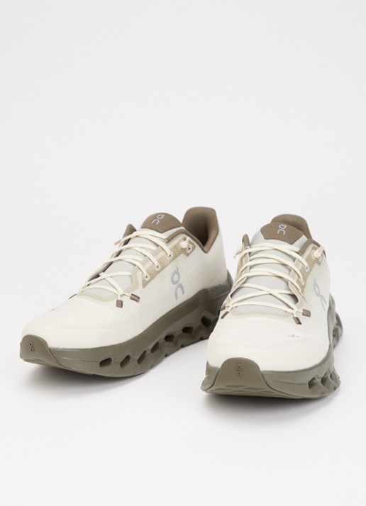 On Cloudtilt sneaker met gebreid bovenwerk en logo - detail 2 bronsgroen
