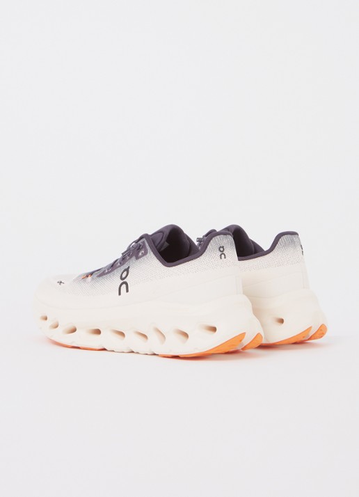 On Cloudtilt sneaker met gebreid bovenwerk - achterkant paars