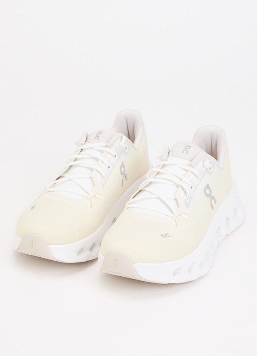 On Cloudtilt sneaker met gebreid bovenwerk - detail 2 vanillegeel