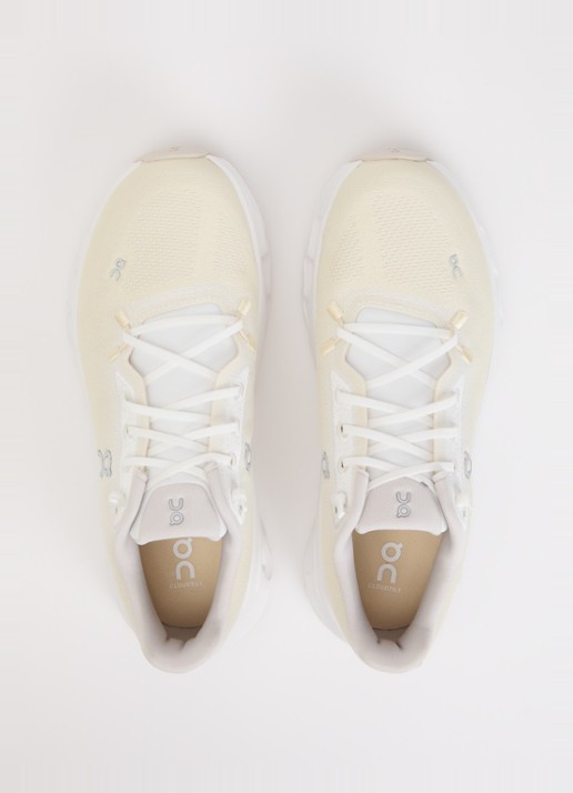 On Cloudtilt sneaker met gebreid bovenwerk - detail 3 vanillegeel