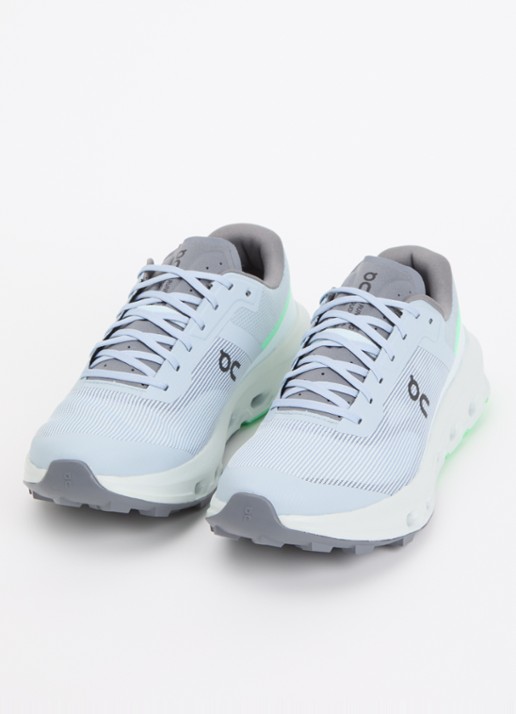 On Cloudvista 3 sneaker met gebreid bovenwerk - detail 2 blauwgrijs