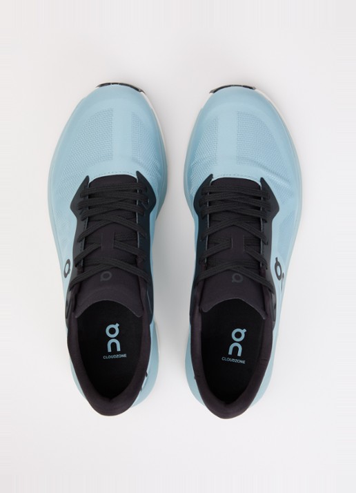 On Cloudzone sneaker met gebreid bovenwerk en logo - detail 2 turquoise
