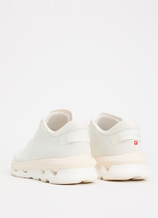 On Cloudzone sneaker met gebreid bovenwerk - achterkant 2 creme