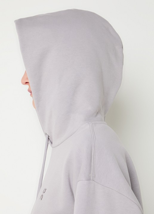 On Club Collective hoodie met logo - detail 2 taupe