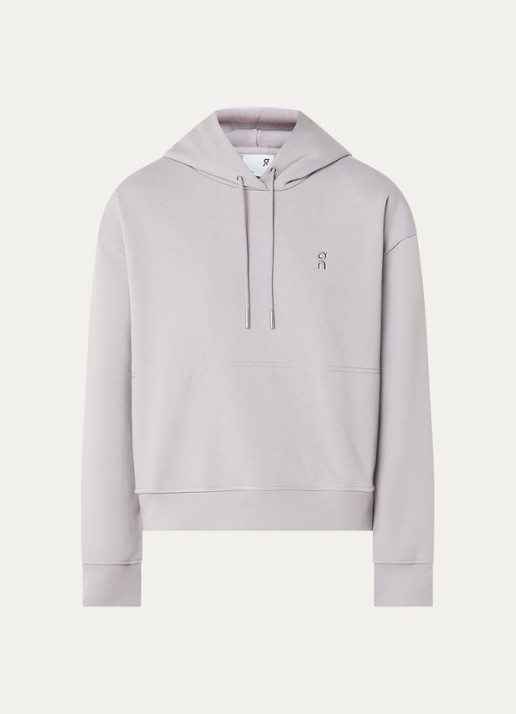 On Club Collective hoodie met logo - voorkant 3 taupe
