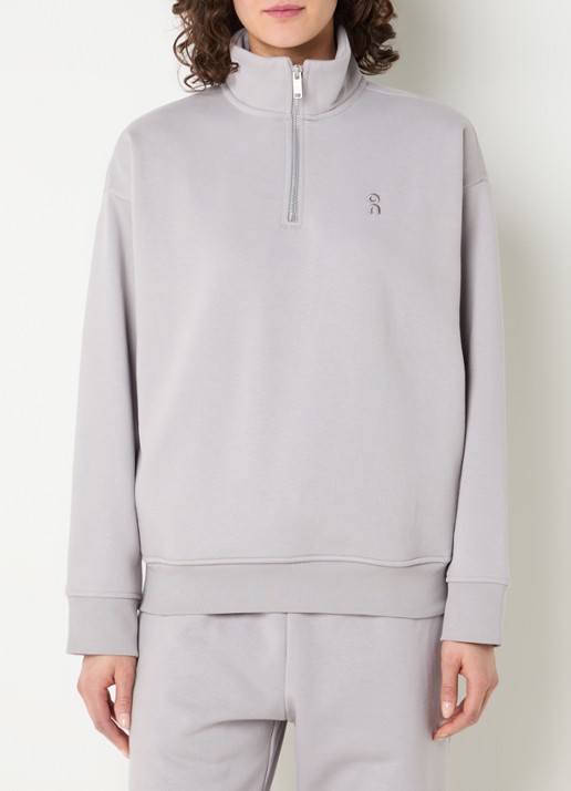 On Club Collective sweater met halve rits