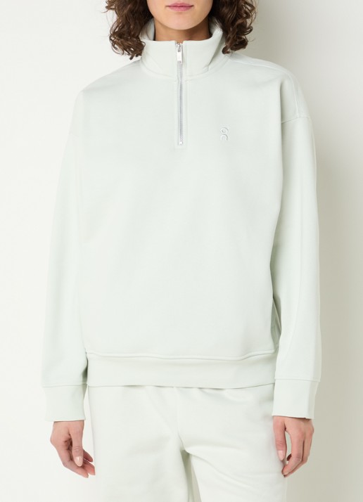 On Club Collective sweater met halve rits