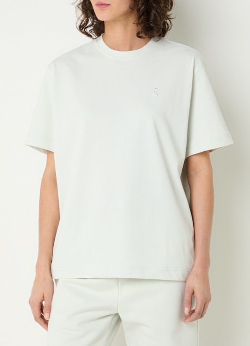 On Club Collective T-shirt met logo- en backprint - achterkant 4 lichtgroen