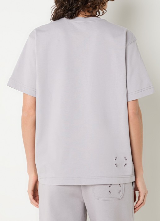On Club Collective T-shirt met logo  - achterkant taupe