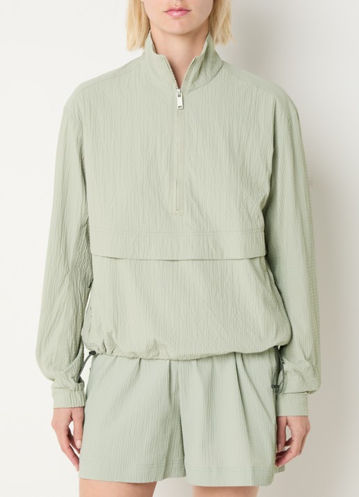 On Courtside Eaze pullover met halve rits