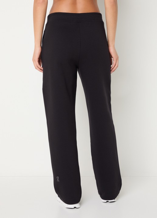 On Focus Tech high waist straight fit joggingbroek met steekzakken - achterkant 4 zwart